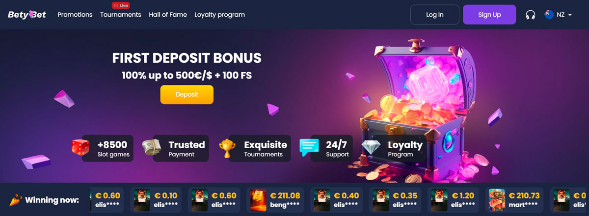 BetyBet Casino Official Website