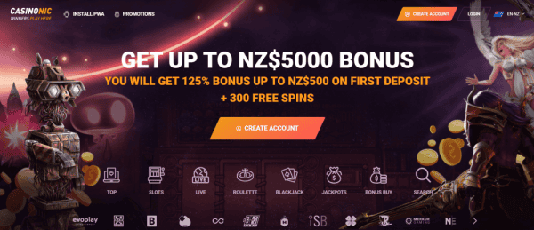 casinonic no deposit bonus codes 2021