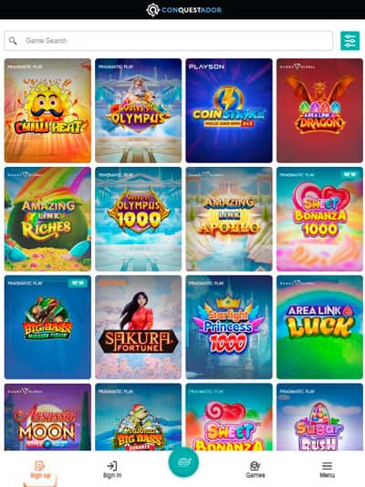 Conquestador Casino Mobile Slots