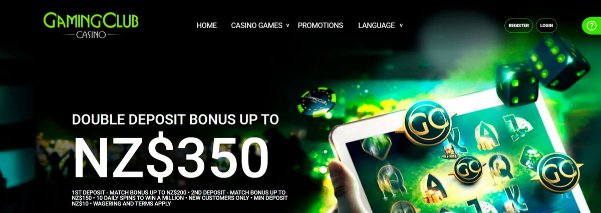 Gaming Club Casino Main Page