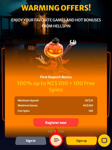 Hell Spin Casino Mobile Bonuses