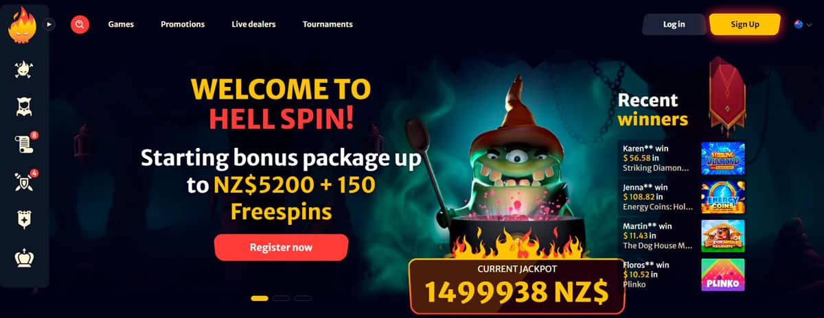 Hell Spin Casino Welcome Bonus