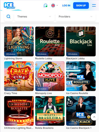 Ice Live Mobile Casino