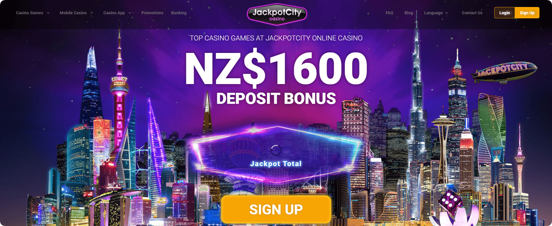 Jackpot City Welcome Bonus offer