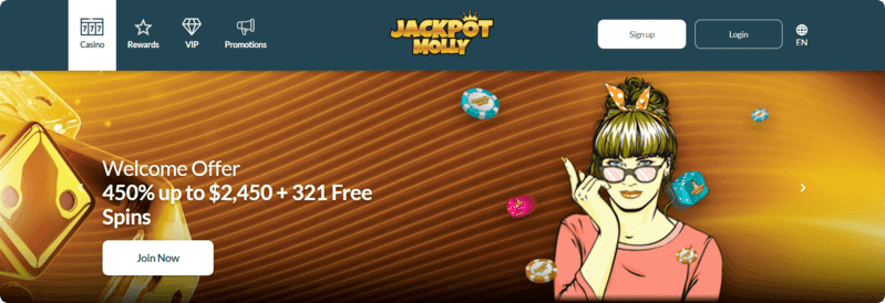 Jackpot Molly Welcome offer