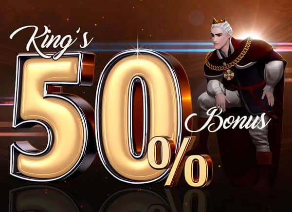 King's 50% Bonus King Billy Casino