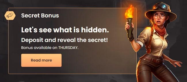 Secret bonus National Casino