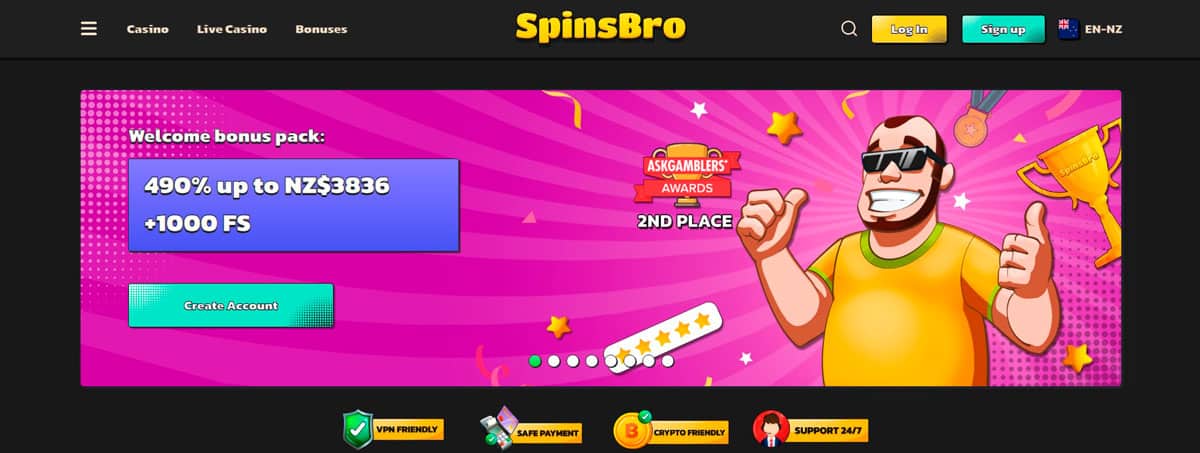 SpinsBro Casino Official Website