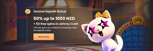 Welcome bonus National Casino on the second deposit