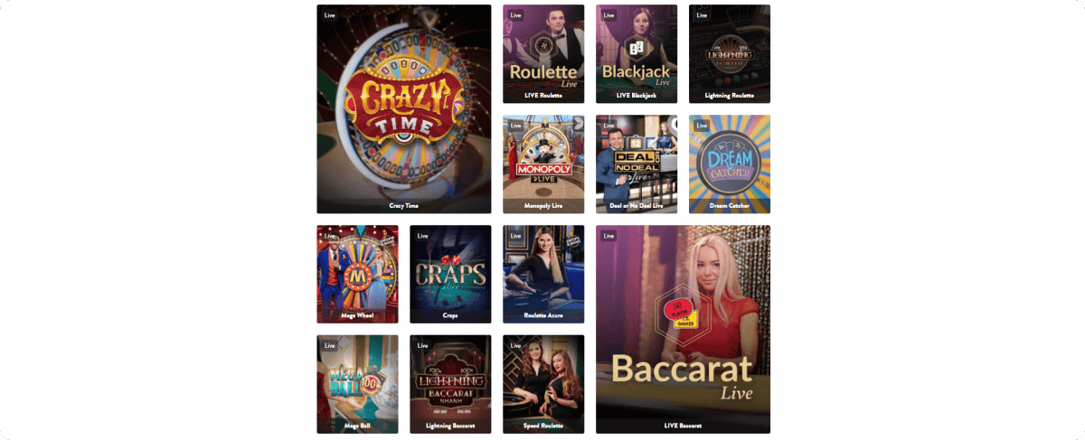 Live dealers casino