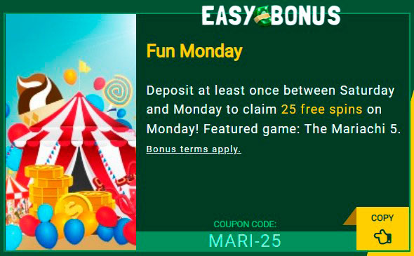 Fair Go Casino Fun Monday Bonus