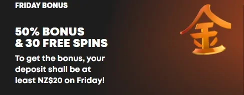 Friday Bonus Spin Samurai Casino